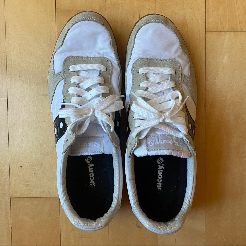 Men’s Saucony Bullet White Black Gum - sz 11.5